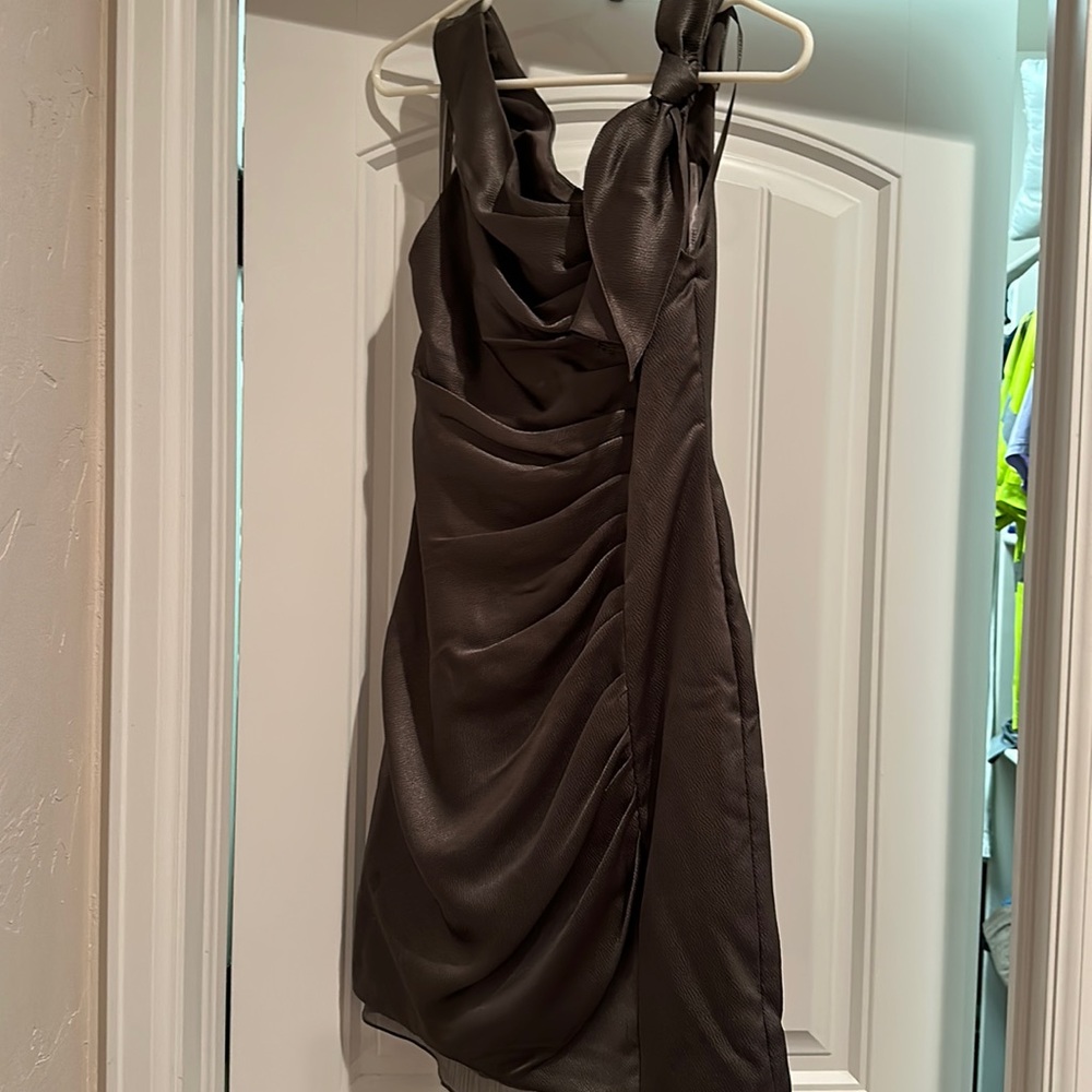 White by Vera Wang Bridesmaid Dress gray size 0
